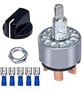 Taiss Rotary Switch 4 Position 3 Speed Fan Switch 12A 250V/16A 125V Metal Fan Heater Speed Select...