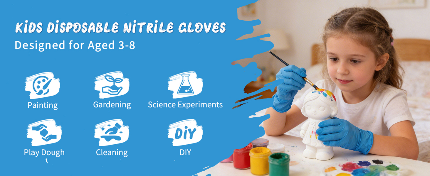 Kids Disposable Nitrile Gloves