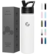 COKTIK 22oz Sports Water Bottle, Stainless Steel Water Bottle for Insulated, Reusable Travel Bott...