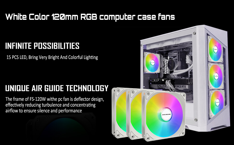120mm rgb pc case fans