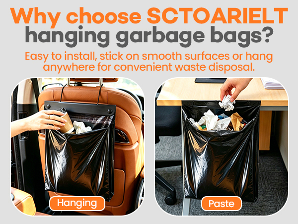 Hanging Car Trash Bags