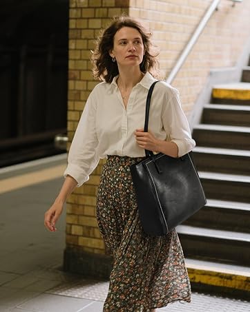 leather tote