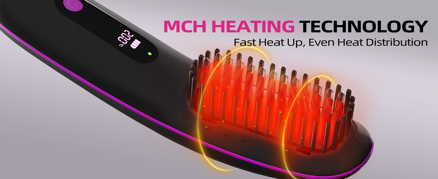 hair straightener brush