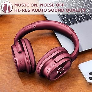 zihnic ANC 919 Red Bluetooth headphone