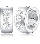 Feraco Magnetic Hoop Earrings for Women with 3500 Gauss Neodymium Magnet, 316L Stainless Steel Ma...