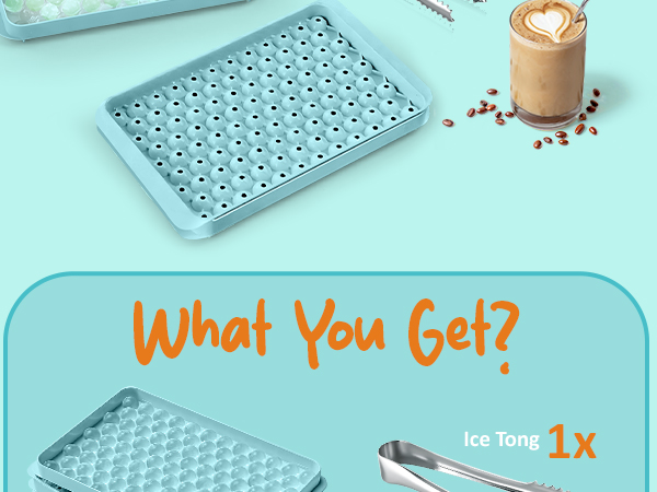 Mini Round Tiny Pebble Nugget Crushed Ice Cube Tray Freezer Ice Mold Ice Box Straw Bin Container 