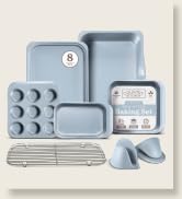 Country Kitchen Nonstick Stackable Bakeware Set - Deluxe Heavy Duty, Durable, Easy Release Baking...