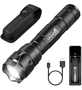 ULTRAFIRE Tactical Flashlight with Holster Pouch, 1000 Lumen Single Mode LED Flashlight for Duty ...