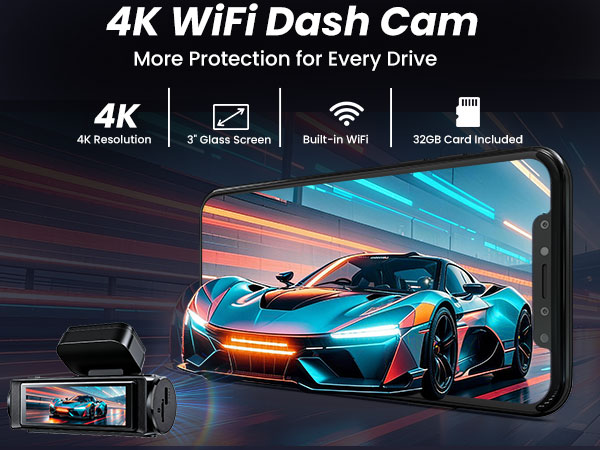 4K dash cam