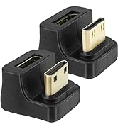BENACES Up Down Angle Mini HDMI Extension Extender, 180 Degree U-Shaped Mini HDMI Adapter 8K, UHD...