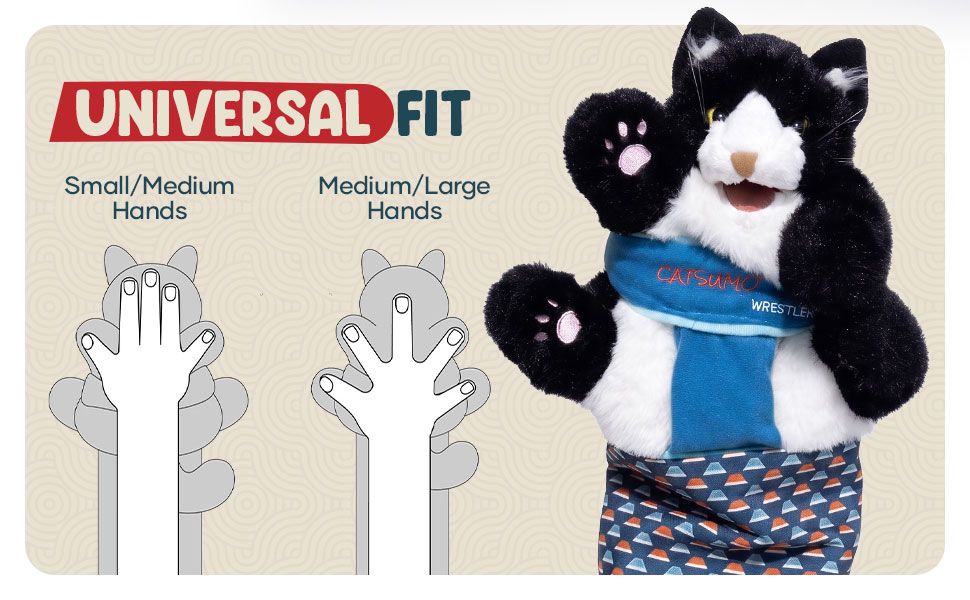 catsumo cat wrestling toy universal size for all hand sizes