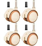 Hemobllo 4pcs Silent Swivel Furniture Casters Brakes Crib Wheel Accessories for Effortless Mobili...