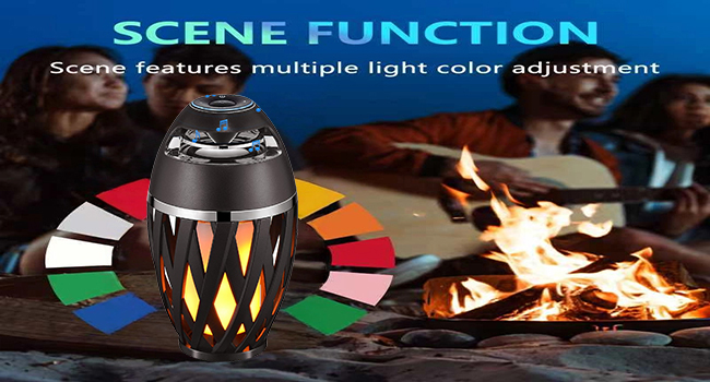 bluetooth torch light speaker