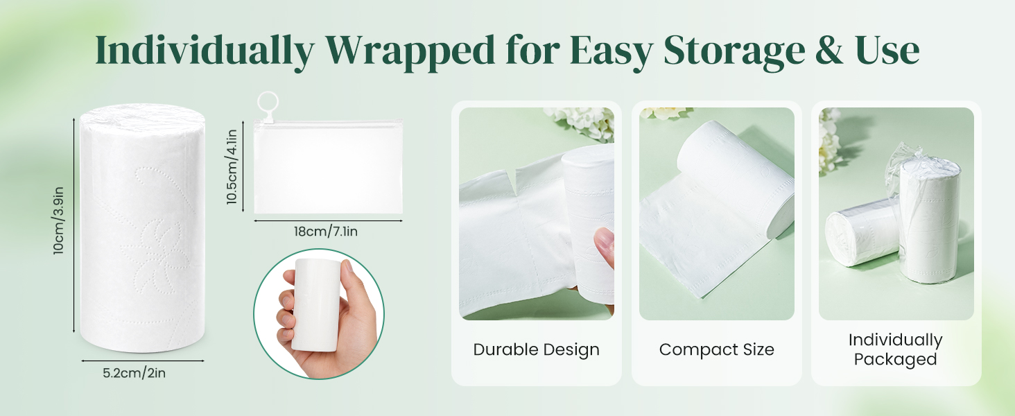 Individually Wrapped for Easy Storage &amp; Use