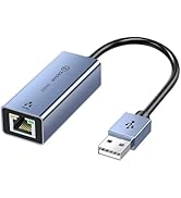 Biaze USB to Ethernet Adapter, USB to RJ45 LAN Converter, 100Mbps Fast Wired Network Adapter for ...
