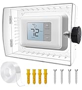 groword Large Thermostat Lock Box with Combination Lock, Clear Thermostat Cover Guard On Wall, AC...