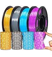 YOUSU Silk TPU Filament 1.75mm, 95A TPU 3D Printer Flexible Filament, High Hardness Resilience, S...