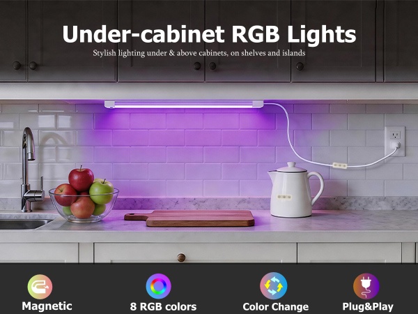 RGB Color Changing Under Cabinet Lighting
