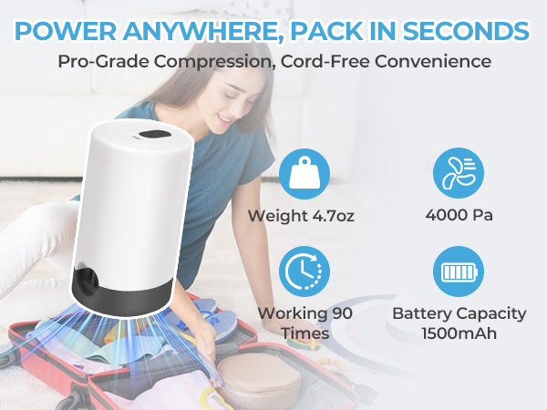 travel vacuum bags with pump