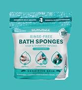 no rinse bath sponges for sensitive skin