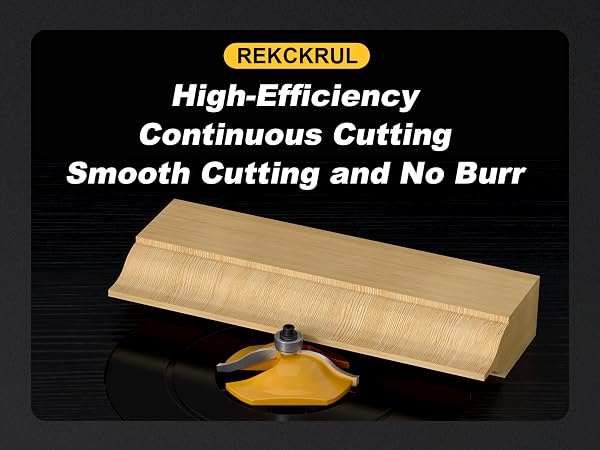 REKCKUL Professional 3PCS Ogee Style Rail and Stile Router Bit Set