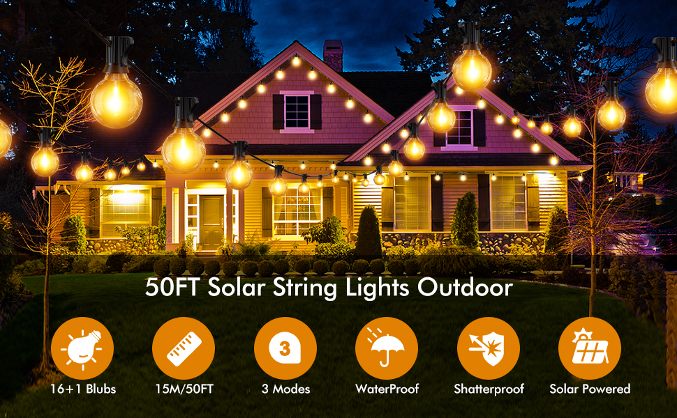 Solar String Lights Outdoor