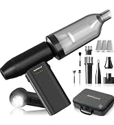 Novyllis Electric Compressed Air Duster Mini Blower Cordless with Computer Vacuum Cleaner kit Lig...