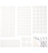 Jayen 132 Pcs Non Slip Self-Adhesive Silicone Cuttable Furniture Pads, Anti-Sliding Anti-Scratch ...