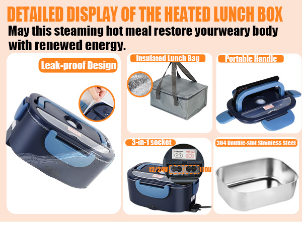 lunch box heater portable