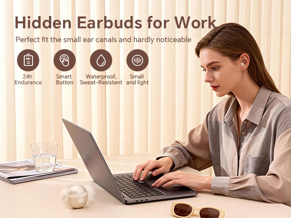 Hidden Earbuds for Work