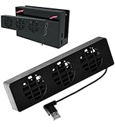 Mcbazel DOBE NS Switch External Dock Set Cooling Fan Cooling Stand Cooler with 3 Fans