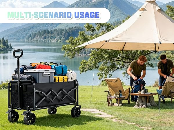 Collapsible wagon cart