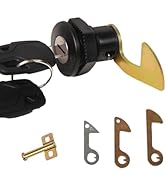 Aluminum Plastic Scooter Storage Trunk Lock Replacement Key Lock Box Motorcycle Trunk Latch with ...