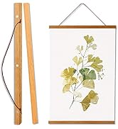 WITCOLOR Magnetic Poster Hanger Frame, Teak Magnet Poster Frame for Kids Paintings, Photos, Maps,...
