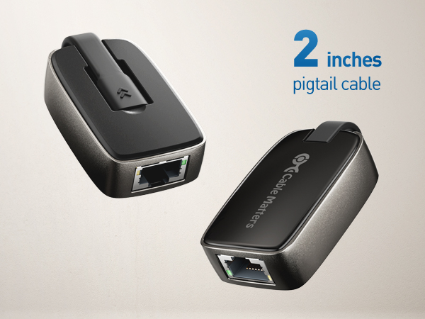 Foldable USB-C to Gigabit Ethernet Adapter 