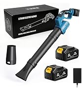 21V Cordless Leaf Blower with 450W Brushless Motor,6-Speed &amp; Cruise Control,450 CFM Lightweight H...