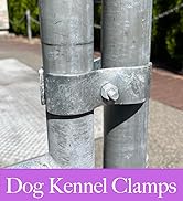 Dog Kennel Clamps &amp;amp; Panel Clamps For Chain Link Fence Made To Fit 1 3/8&amp;#34; Round Posts. Chain Link