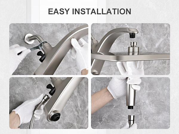 large shower head