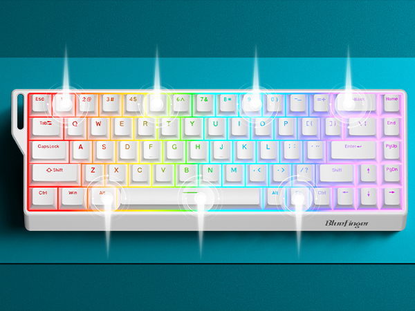 bluetooth gaming keyboard mechanical keyboard 60 percent keyboard wireless