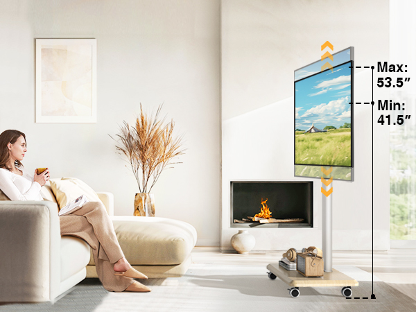 Rolling TV Stand