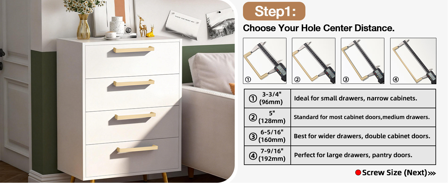 Brushed Gold Cabinet Pulls