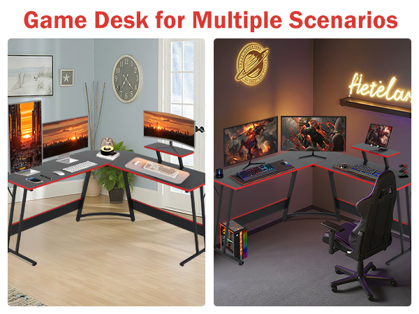 L Shaped Gaming Desk