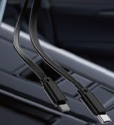 Starlight Retractable Car Charger, Max 120W 4 in 1 Car Accessories with Starlight, Retractable Fa...