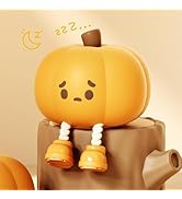 Cute Pumpkin LED Night Light, 3 Level Dimmable Nursery Nightlight, Silicone Soft Light Lamp Gift,...