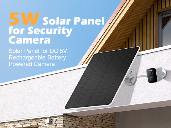 solar panel for security camera