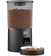 Automatic Cat Feeder for Cats and Samll Dogs,4.2L Feeder Cat Food Dispenser,Programmable Schedule...