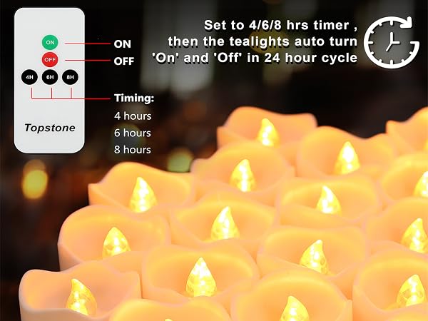 tea light candles with remote and timer for Christmas halloween wedding table centerpiece