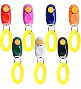 Coolrunner 7pcs 7 Color Universal Animal Pet Dog Training Clicker with Wrist Bands Strap, Assorte...