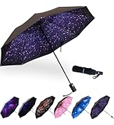 LLanxiry Compact Travel Umbrella,Windproof Waterproof Stick Umbrella Protection Golf Umbrellas