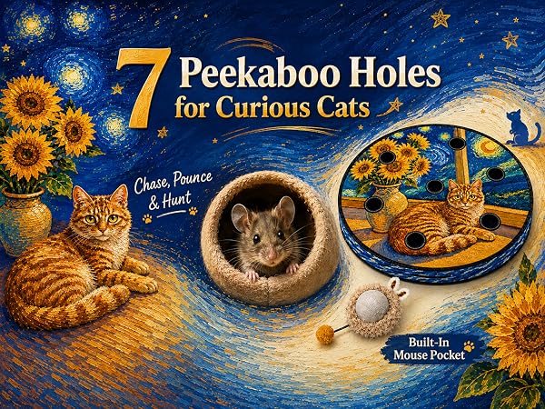 7 peekaboo holes